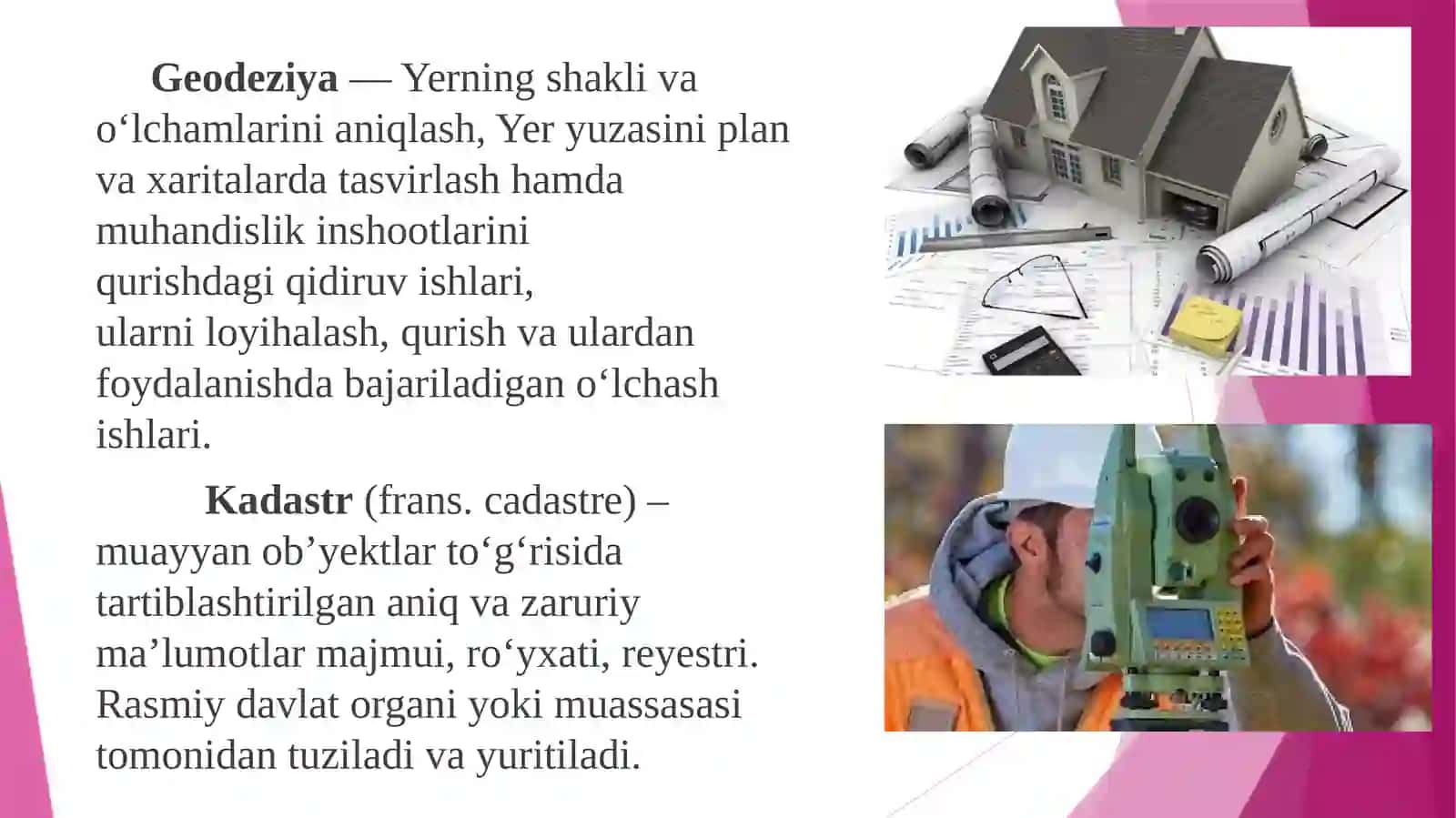 Kadastr(faoliyat turlari bo'yicha yo'nalish) 3