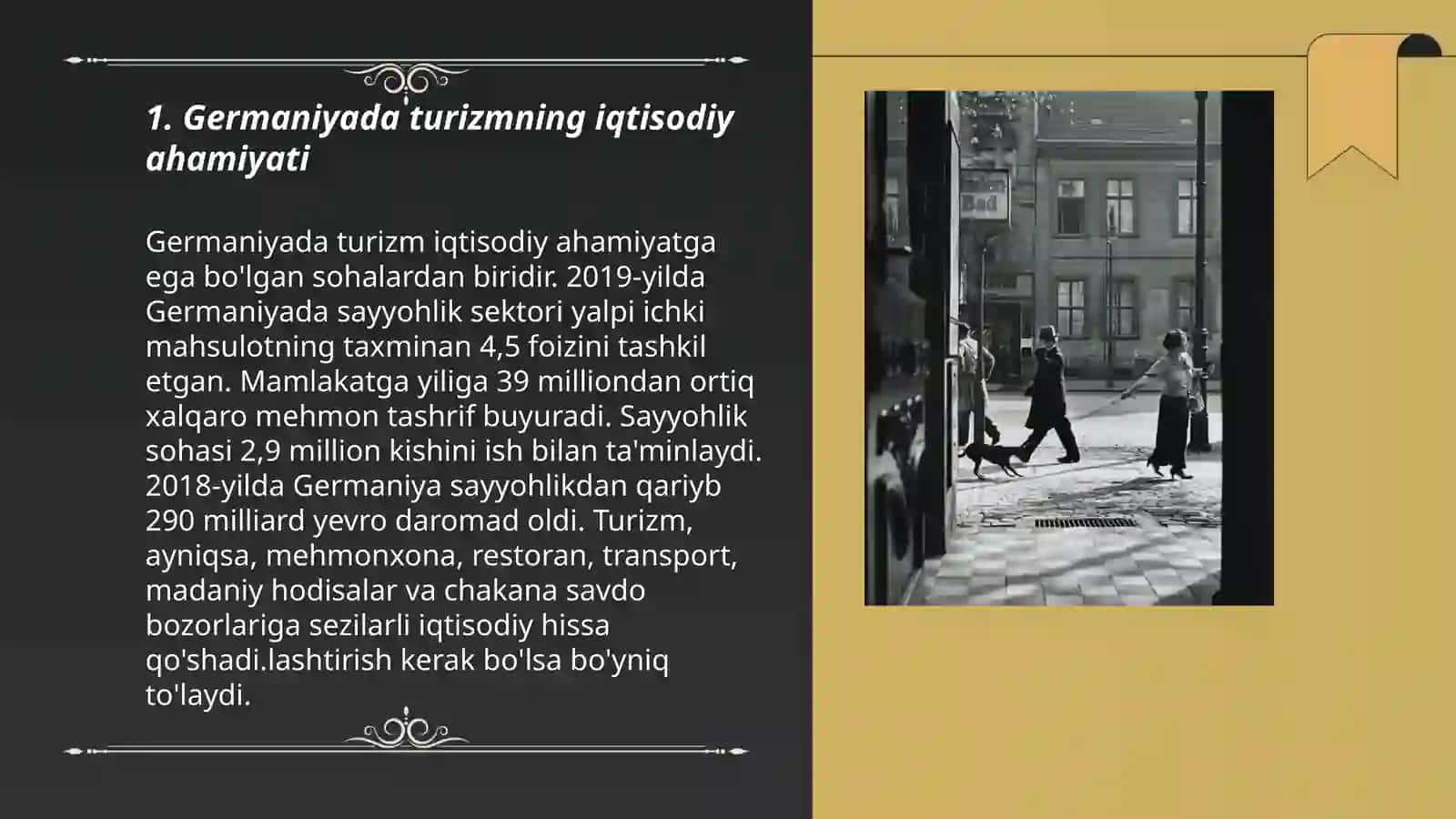 Germaniyada turizmni rivojlantirishning iqtisodiy jihatlari 3