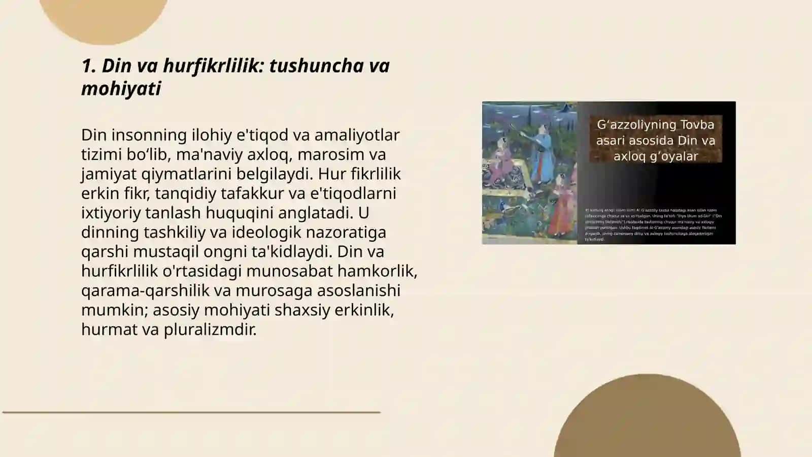 Din va hurfikrlilik 3