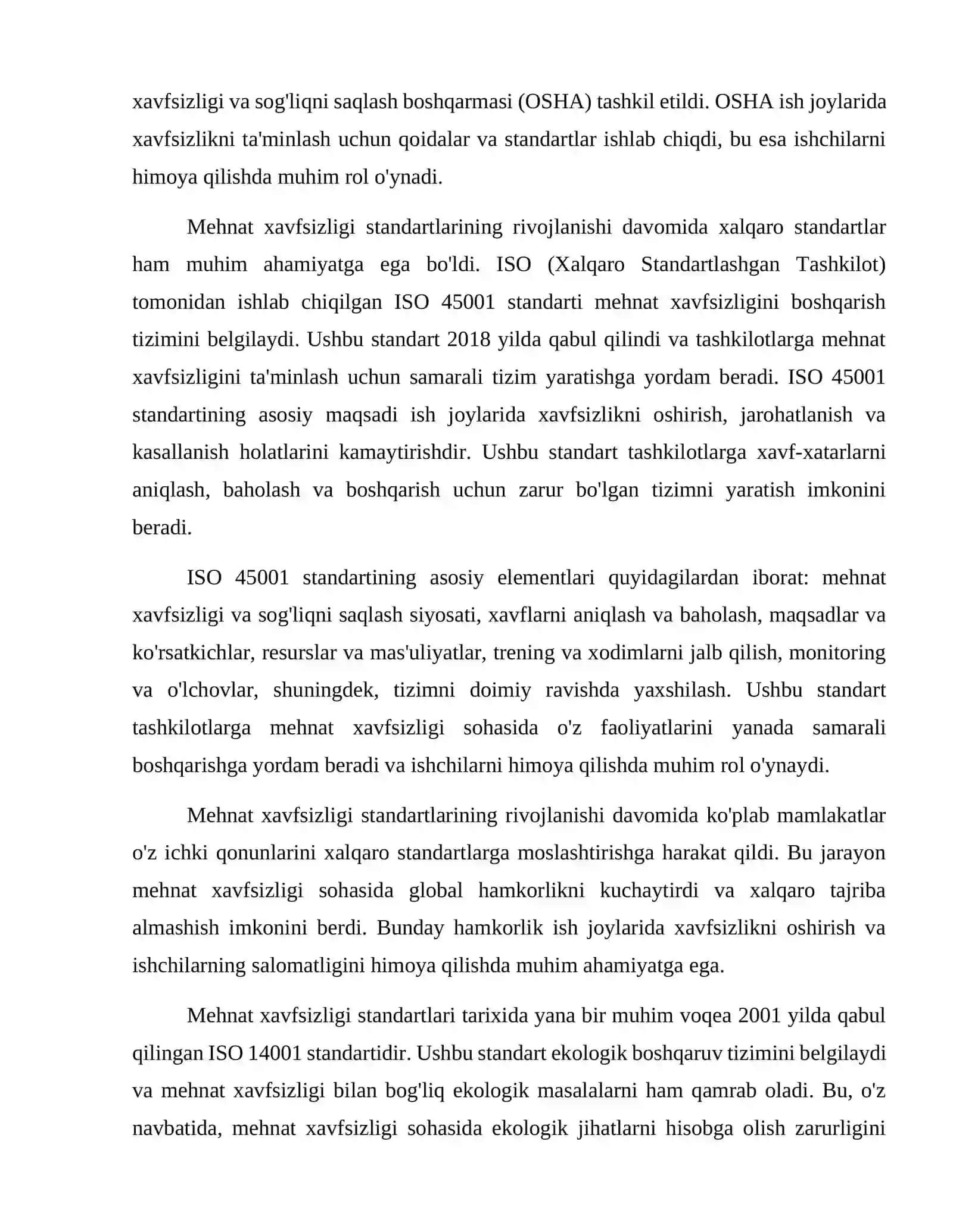 Mehnat xavfsizligi boʻyicha standartlar sistemasi 3