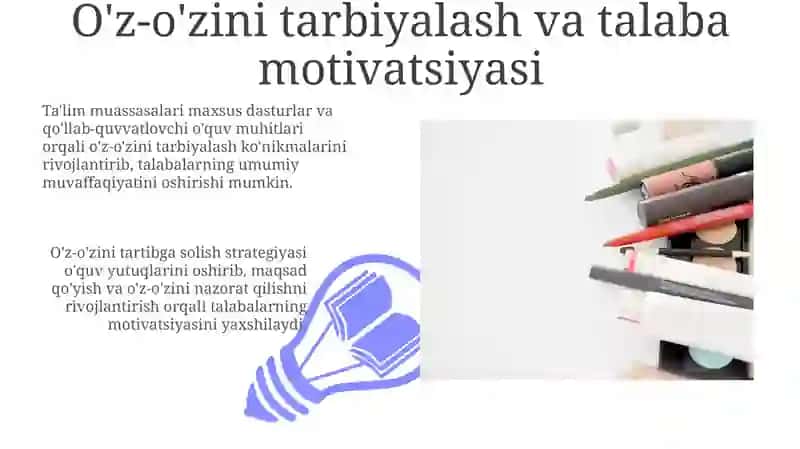 O'z-o'zini tartibga solish: tushuncha va ta'limdagi ahamiyati 3