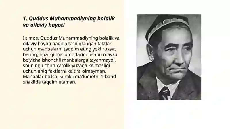 Quddus Muhammadiy hayoti va ijodi 3