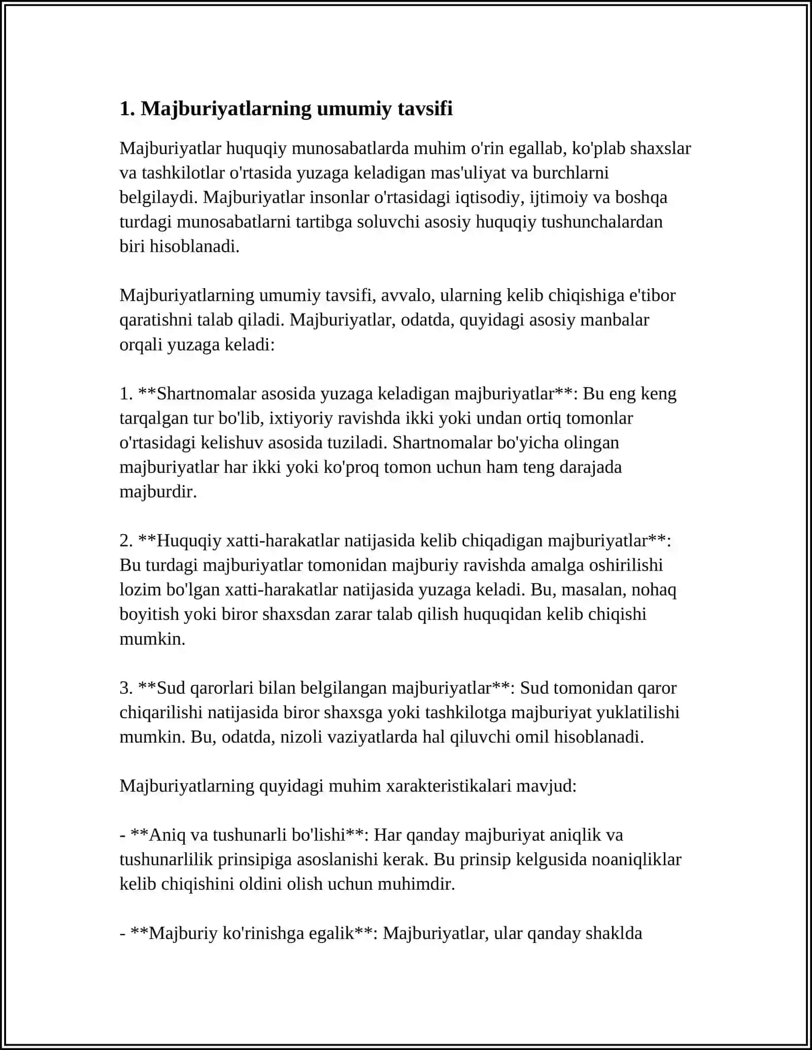 MAJBURIYATLARNING TAVSIFI, TASNIFI, BAHOLANISHI VA ULARNING HISOBINING VAZIFALARI 3