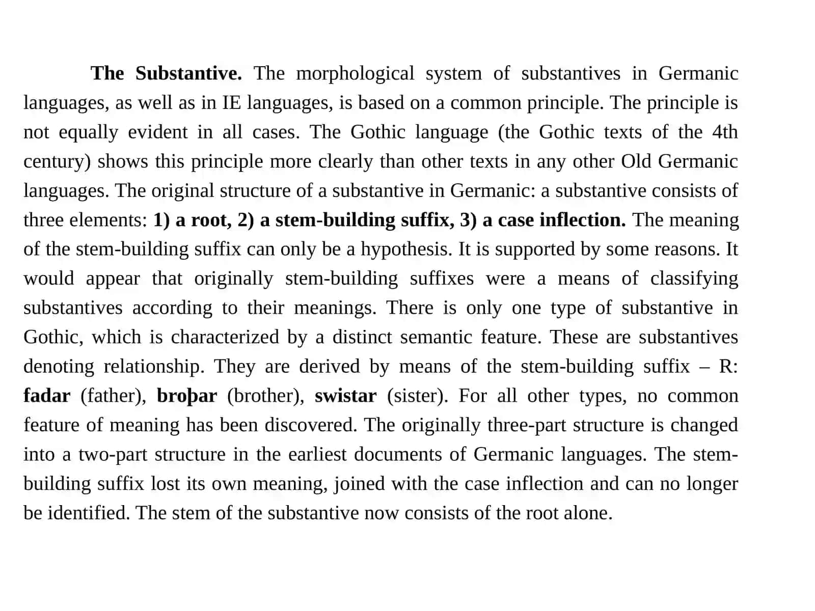 Grammatical features of Germanic Languages 3