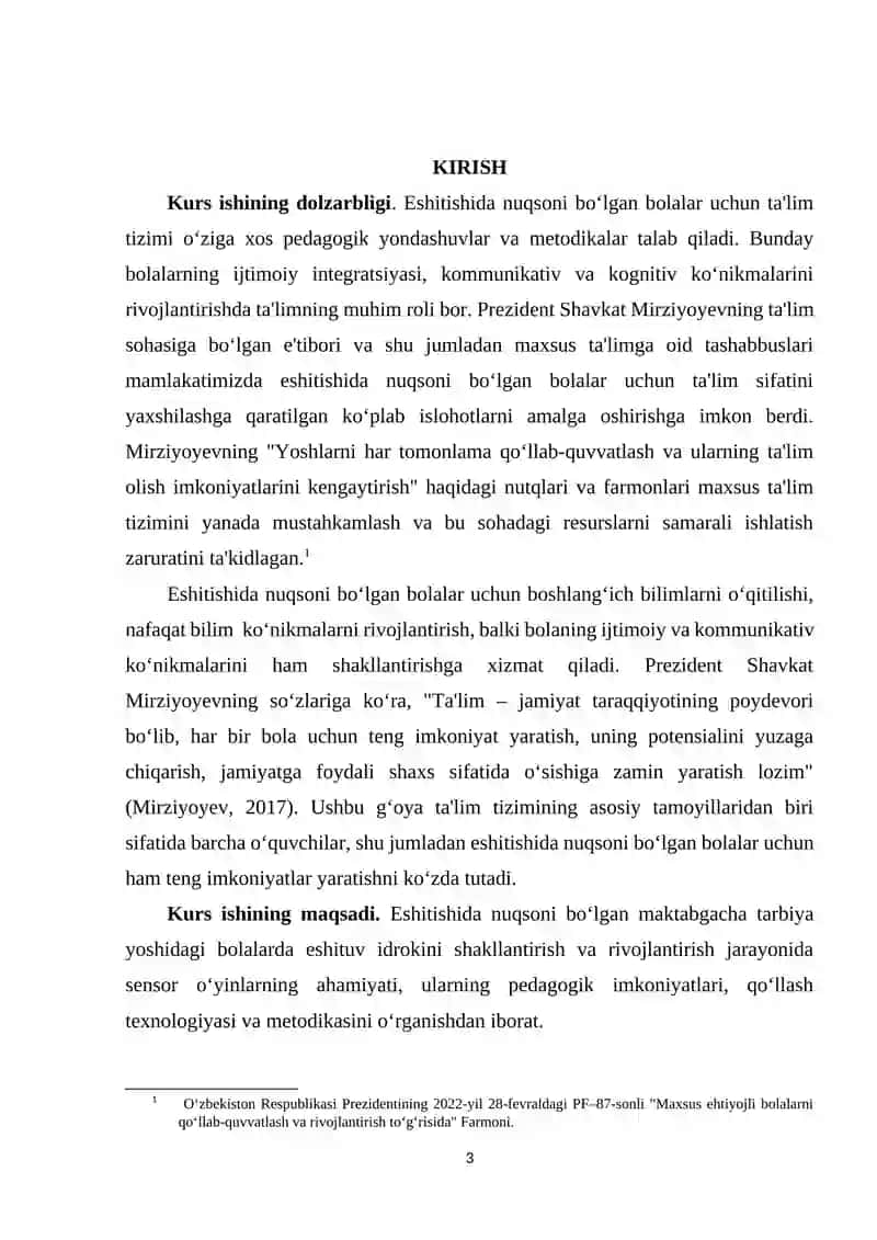 Eshitishida nuqsoni bo‘lgan  maktabgacha tarbiya yoshdagi bolalarga sensor o'yinlardan foydalanish 3