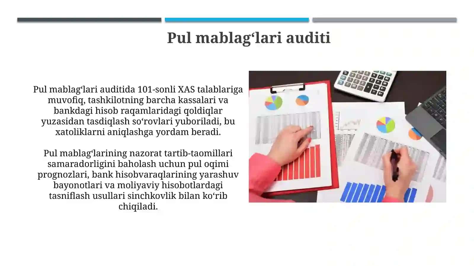 Balansning Alohida Moddari Auditi 3