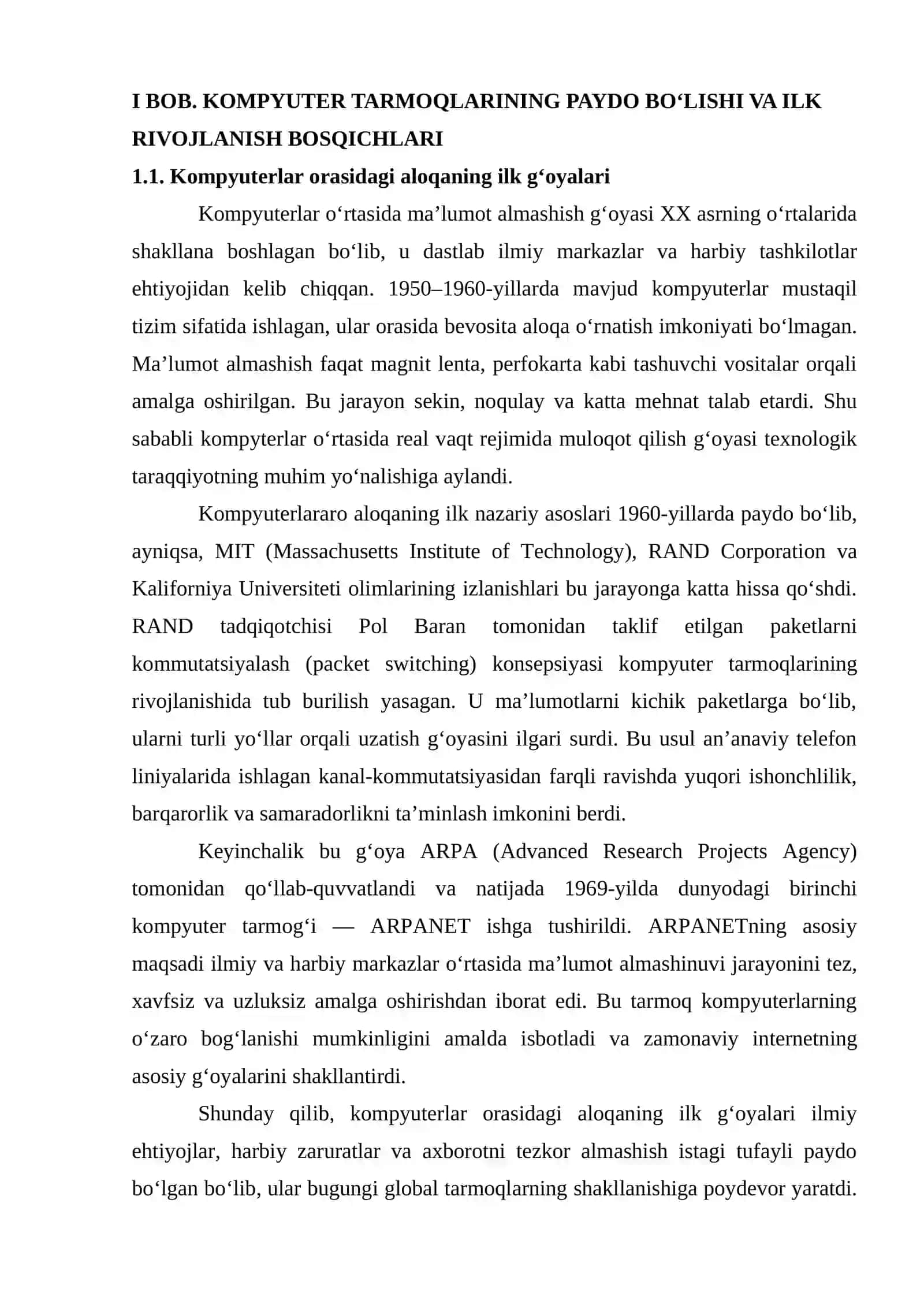 Kompyuter tarmoqlarining rivojlanish evolyutsiyasi 3