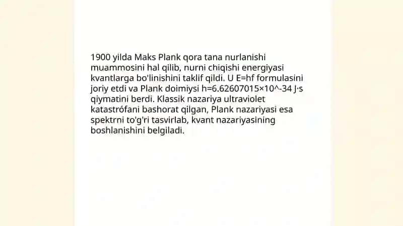 Kvant mexanikaning yaratilishi va kimyoning yaratilishi 3