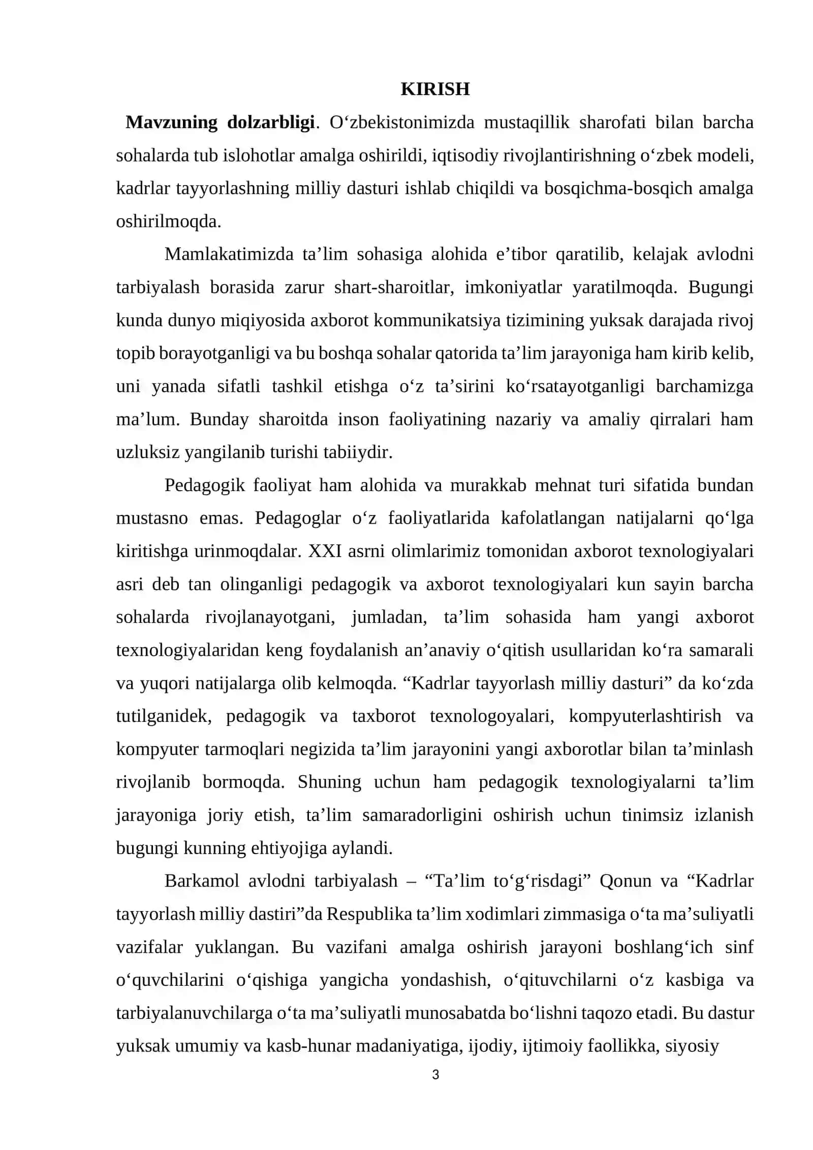 Boshlanĝich ta'limda guruh jamoasini tashkil etish va uni tarbiyalash metodikasi 3