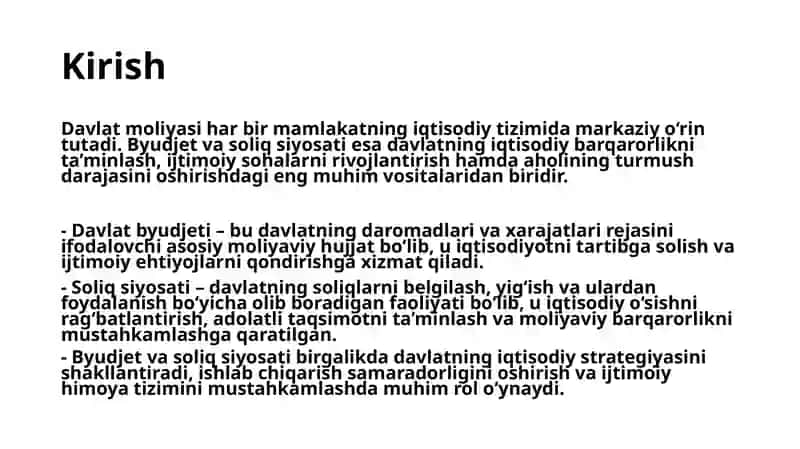 Davlatning byudjet soliq siyosati 3