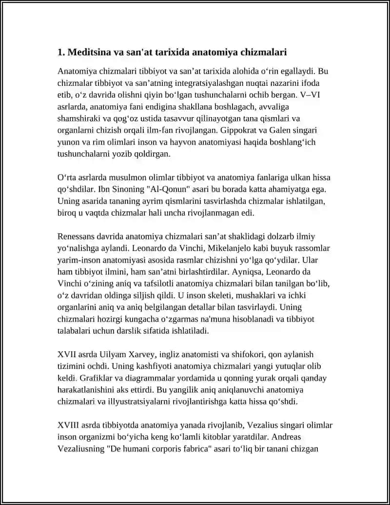 Meditsina va san'at tarixida anatomiya chizmalari 3