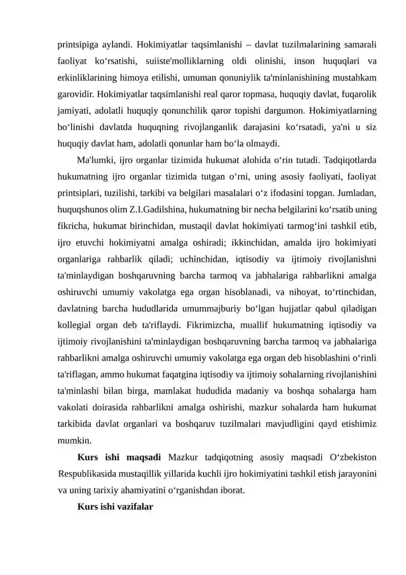 MUSTAQILLIK YILLARIDA KUCHLI IJRO HOKIMIYATINI TASHKIL ETISHNING TARIXIY AHAMIYATI 3