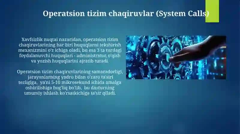 Mashina ammalari:arifmetik-mantiqiy jónatish,ótish,kiritish-chiqarish va sistema amallari 3