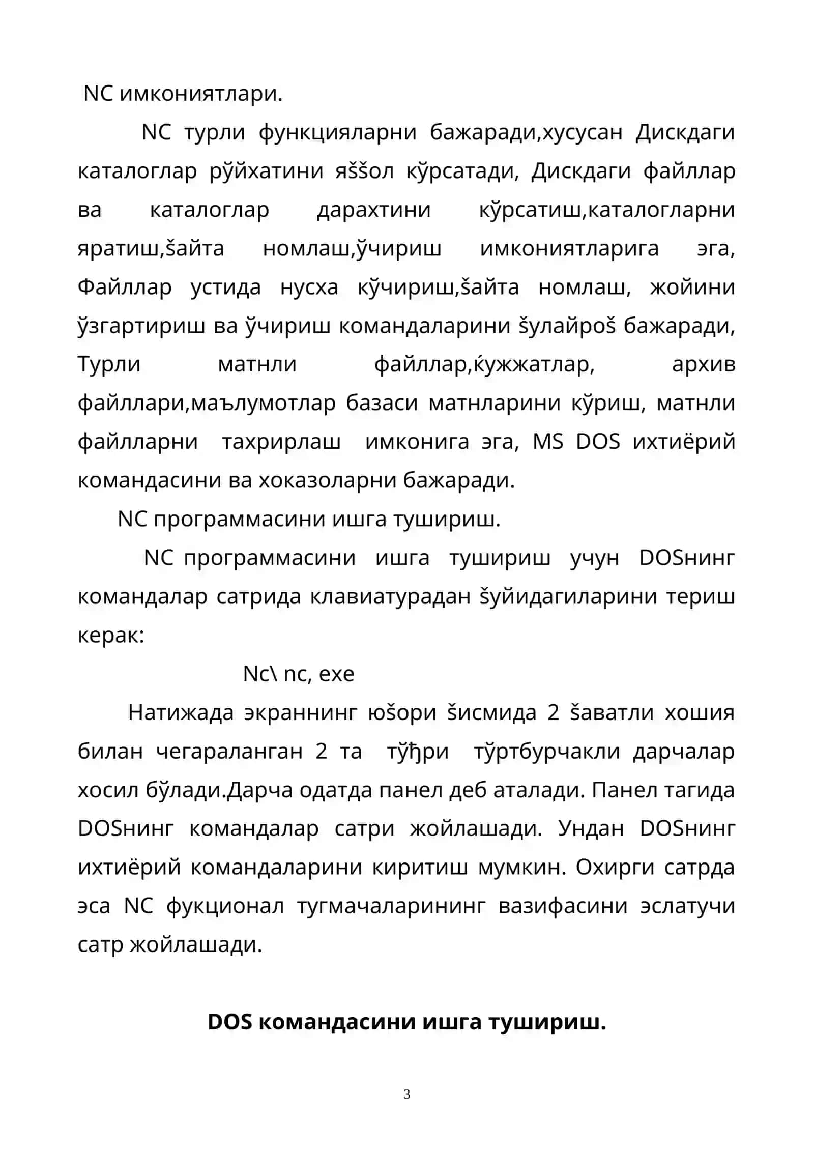 NC darchasi.nFunksional tugmalar. NC maxsus tugmalar va yordamchi tugmalar 3