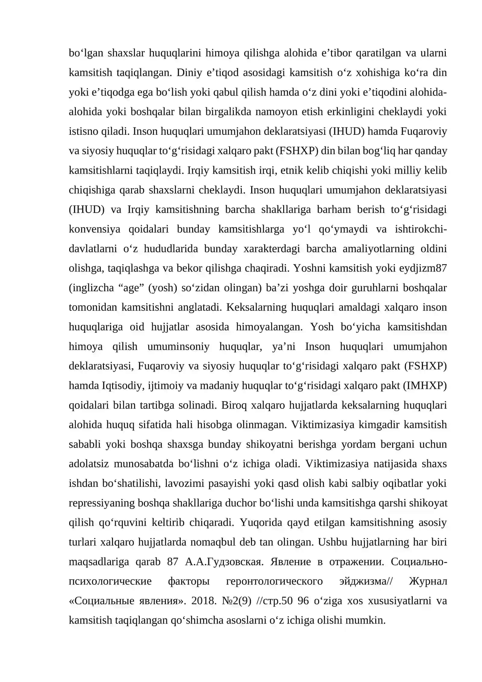 Jinslar tengligi haqidagi xalqaro xujjatlar 3