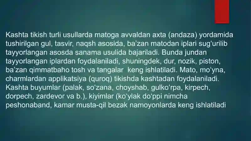 Buyumlarni kashta bilan bezash 3