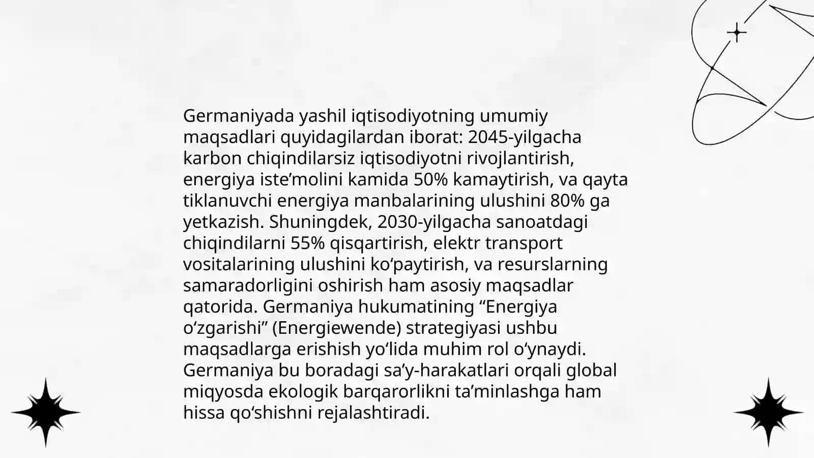 Germaniyada Yashil iqtisodiyotni rivojlantirish xususiyatlari 3