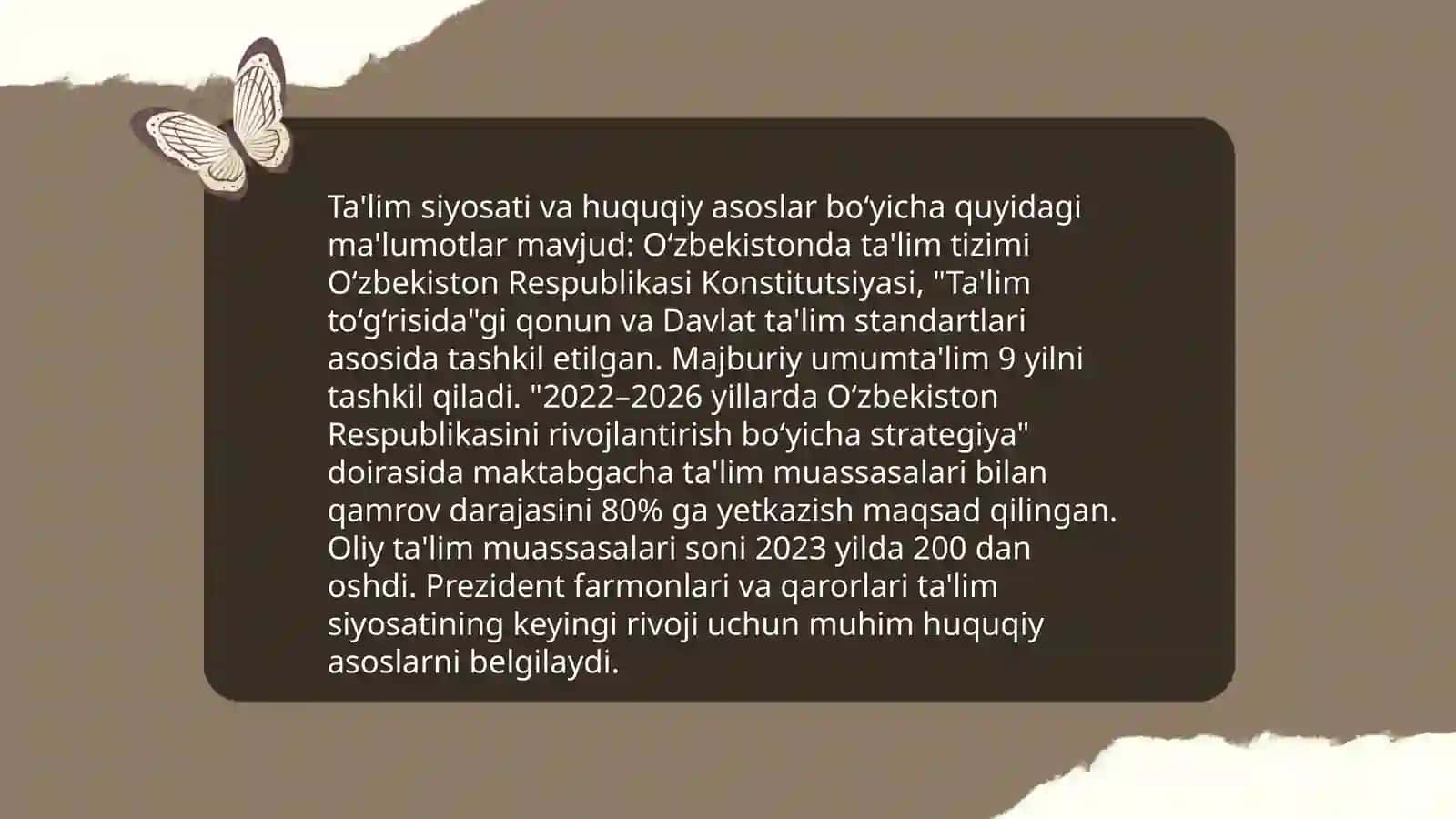 Ta'lim siyosati va huquqiy asoslar 3