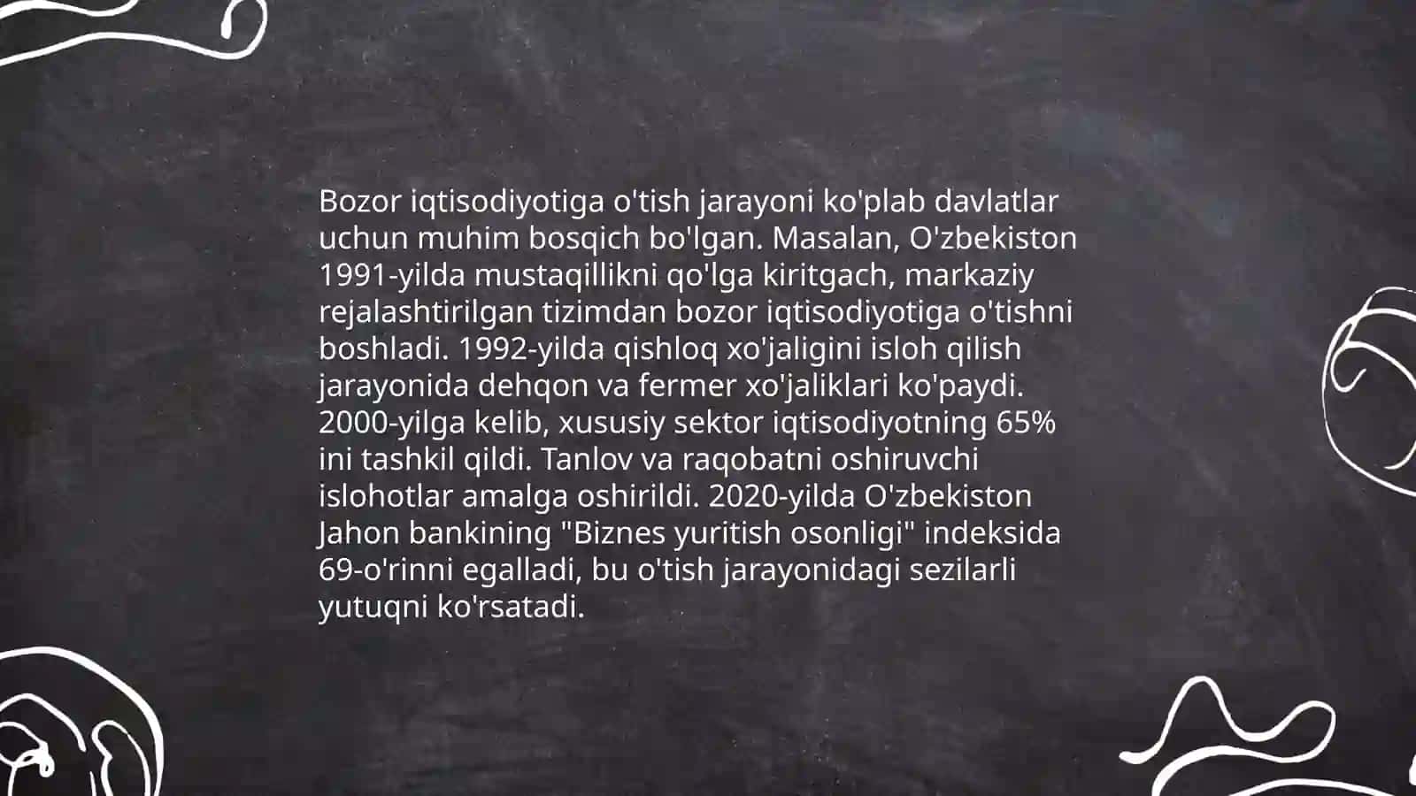 O'zbekistonning eng yangi tarixida bozor iqtisodiyoti 3
