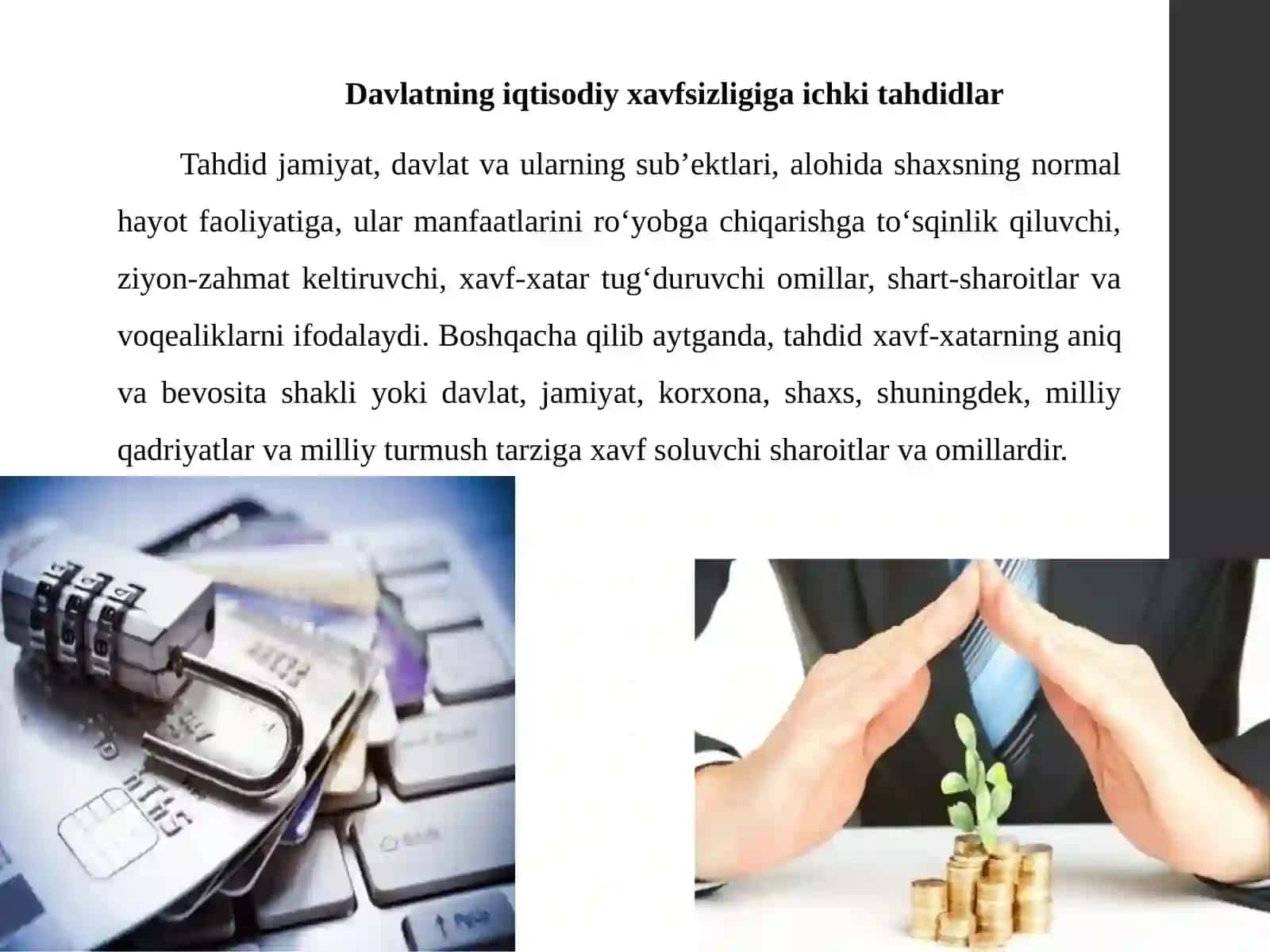 Davlatning iqtisodiy xavfsizligiga tashqi tahdidlar 3