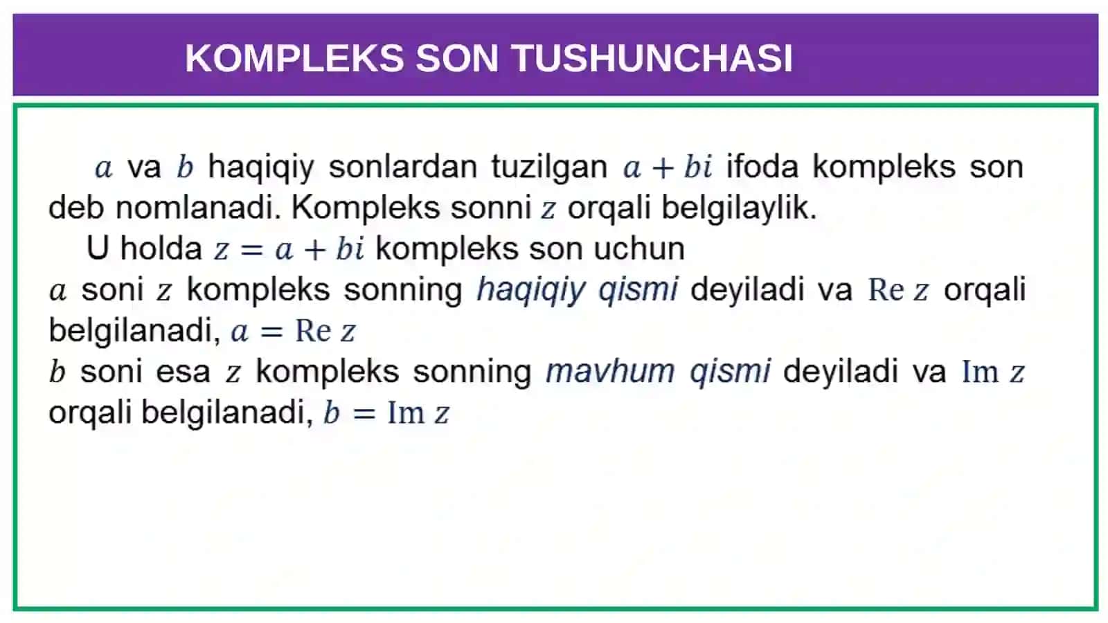 Matematika 3