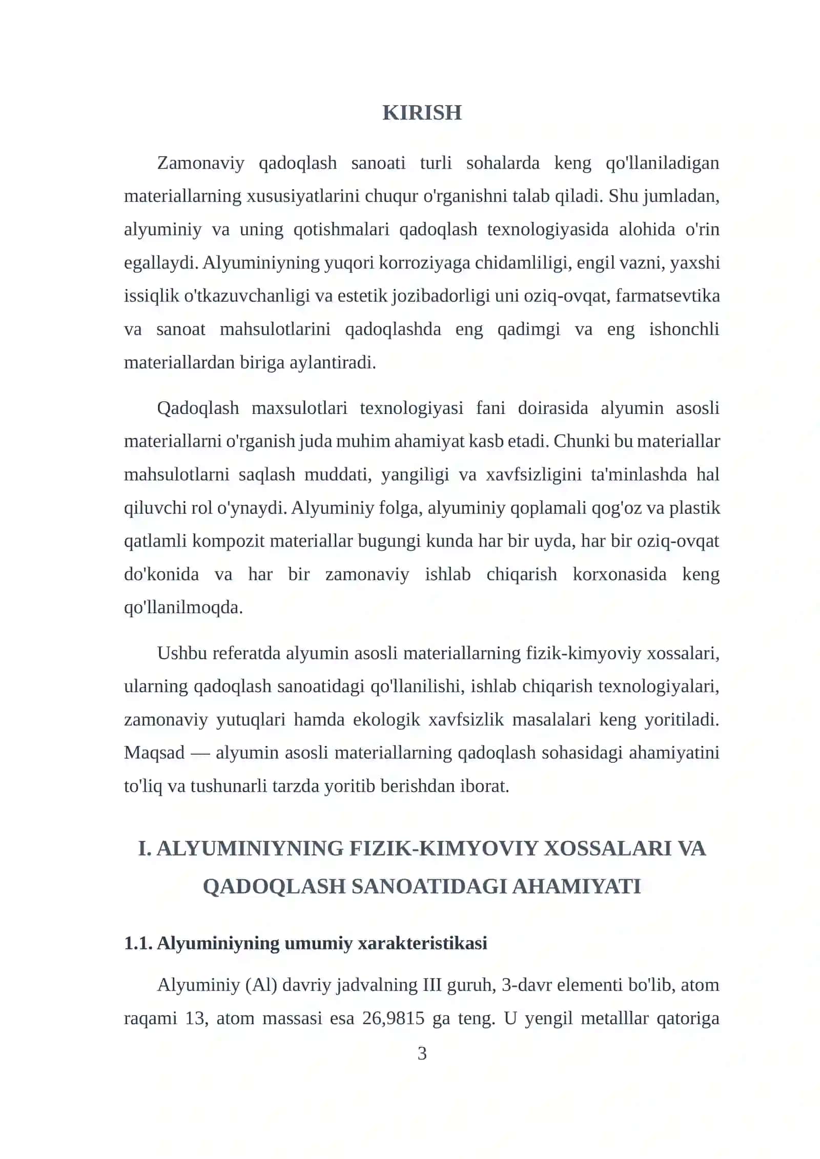QADOQLASH MAHSULOTLARI TEXNOLOGIYASI ALYUMIN ASOSLI MATERIALLAR 3