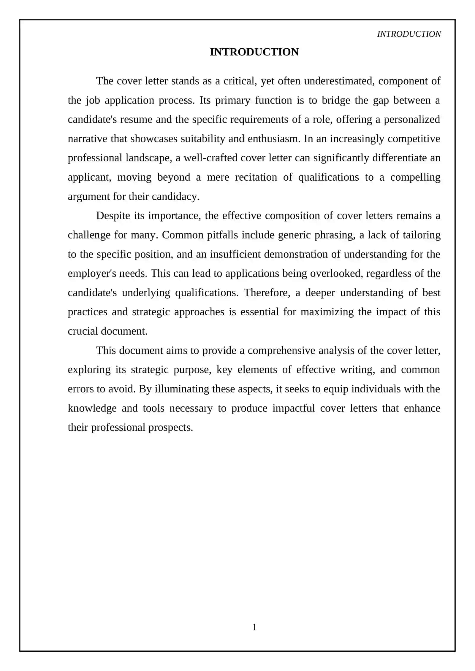Cover letter course 3
