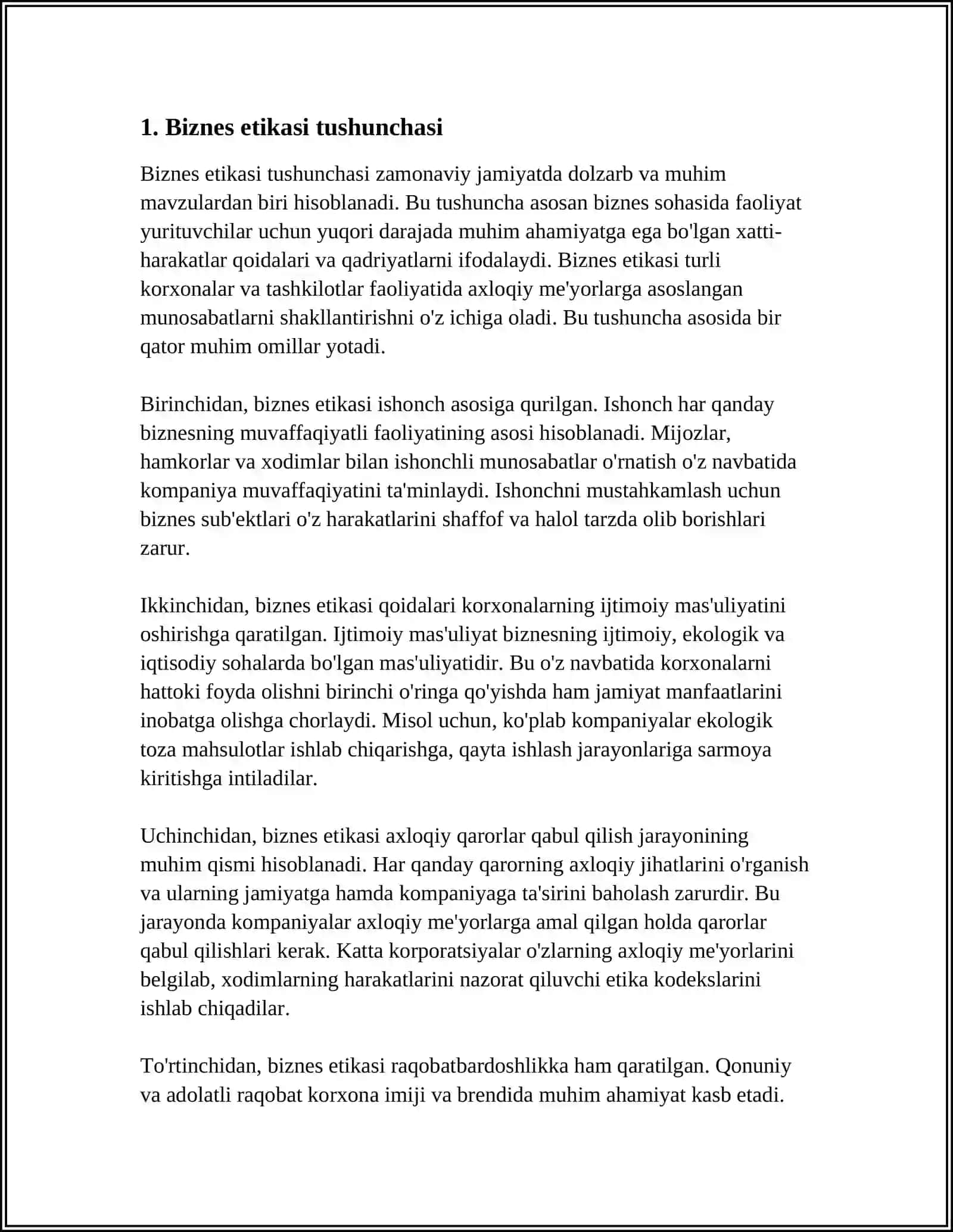 BIZNES ETIKASI VA IJTIMOIY JAVOBGARLIK 3
