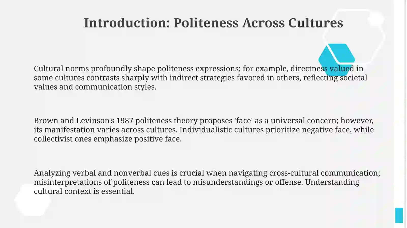 Politeness theories in Uzbek and English 3