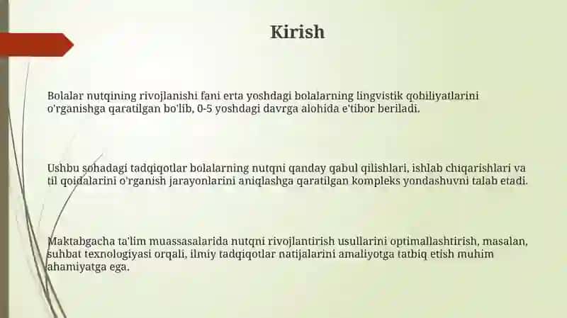 Bolalar nutqini rivojlantirish fanining tadqiqot metodlari 3