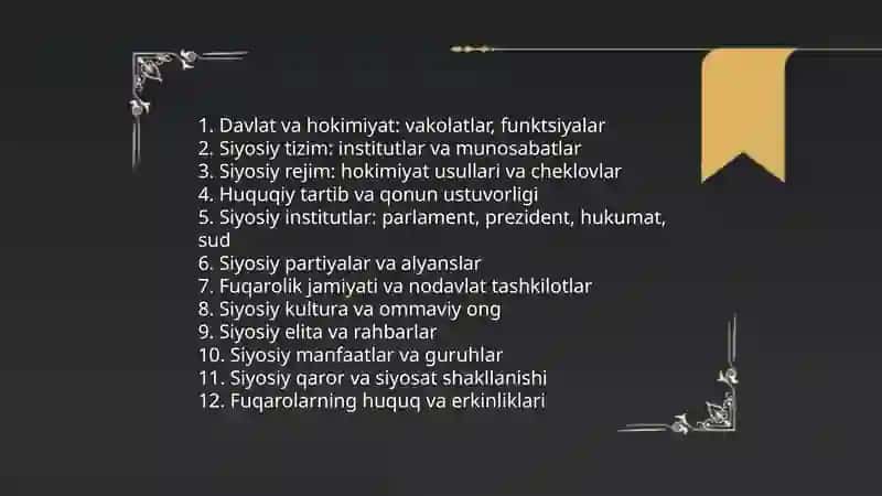 Ichki va tashqi siyosatning kategoriyalari 3
