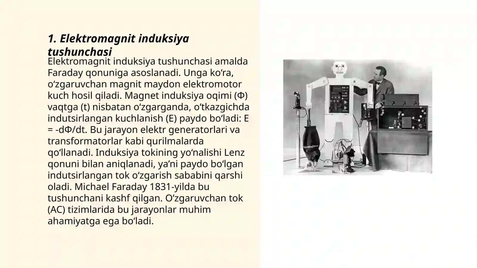 Elektr magnit induksiya hodisasi Faradey qonuni 3