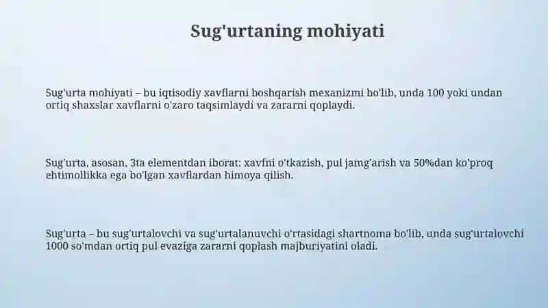 Sug‘urta: mohiyati va funksiyalari 3