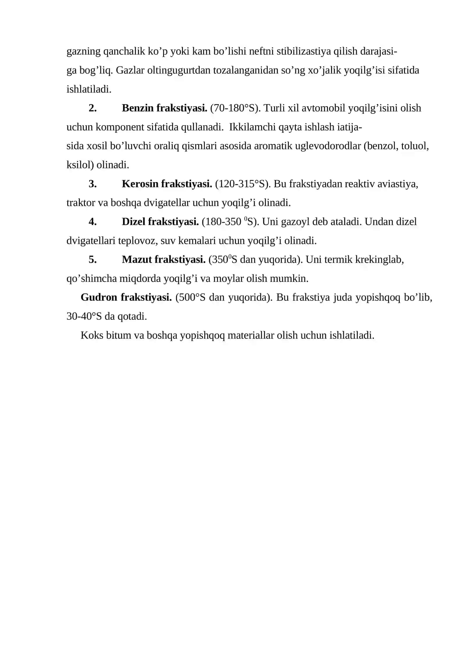 Absorbsiya jarayonlarida qo‘llaniladigan gazlar tarkibidan og'ir uglevodorodlarni ajratib olish 3