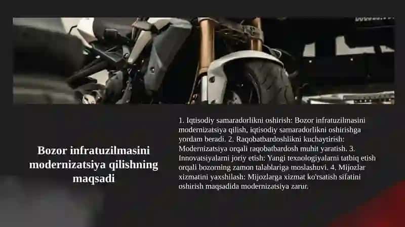 Bozor infratuzilmasi modernizatsiya va ıslohotı 3