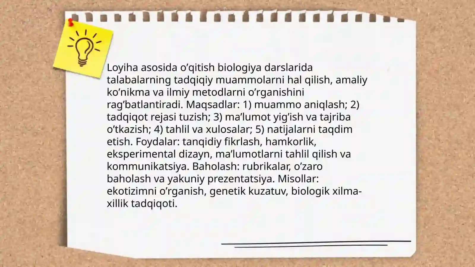 Biologiya darslarida foydalaniladigan lokal texnologiyalari 3