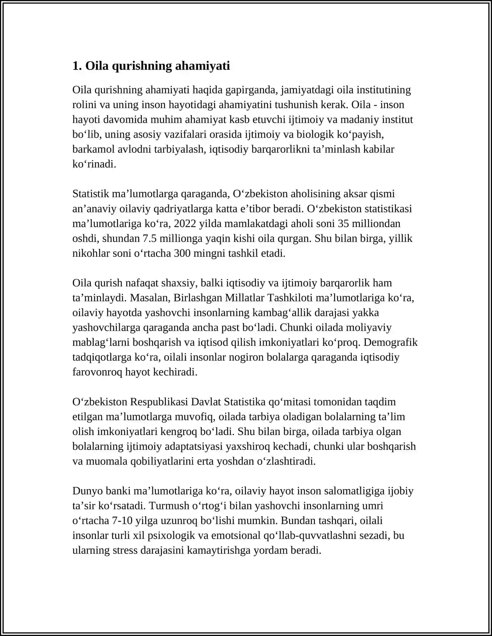 A.FITRATNING OYLA ASARIDA OILA QURUSH TARTIBLARI VA FARZAND TARBIYASIGA OID ĞOYALAR 3