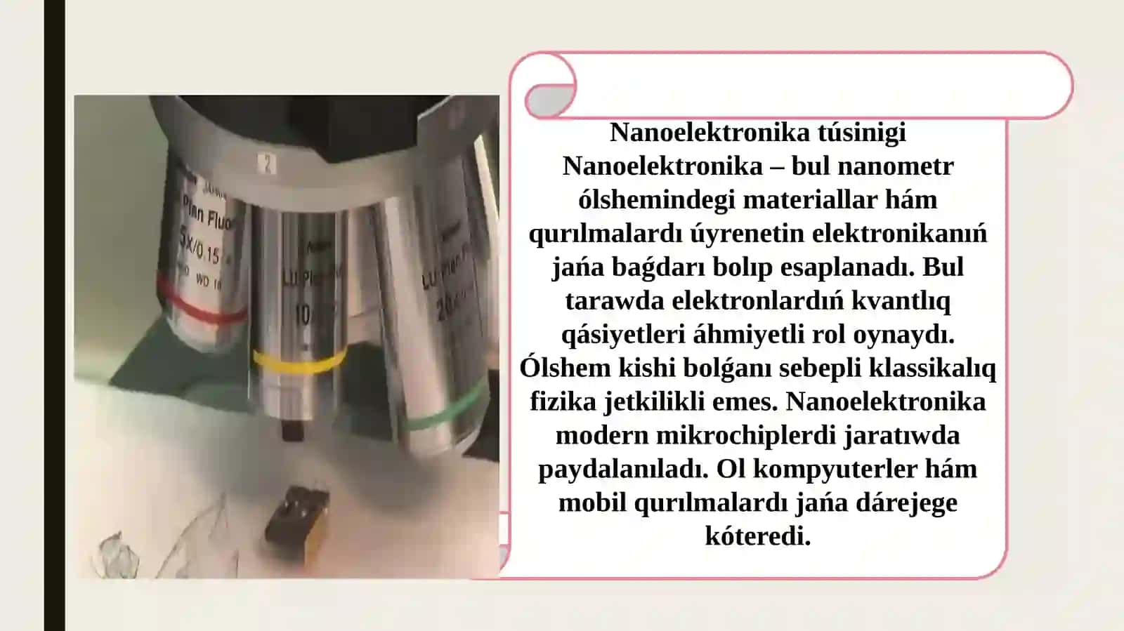 Nanoelektronika materiallari. Kvant toshkalar, jipler hámuralar 3