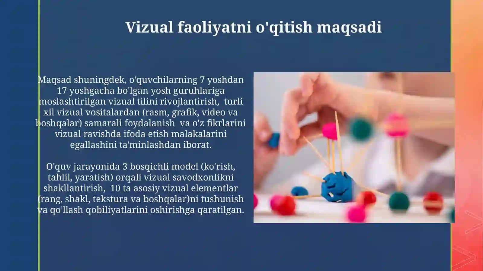 Tasviriy faoliyatga o'rgatishning maqsadi 3