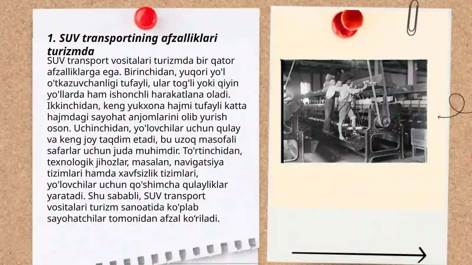SUV TRANSPORTINING TURIZMDAGI AHAMIYATI 3
