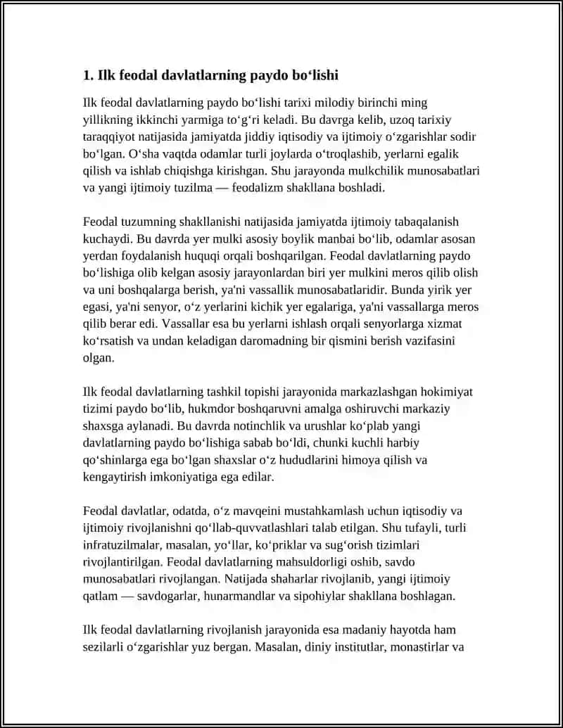 ILK FEODAL DAVLATLAR 3