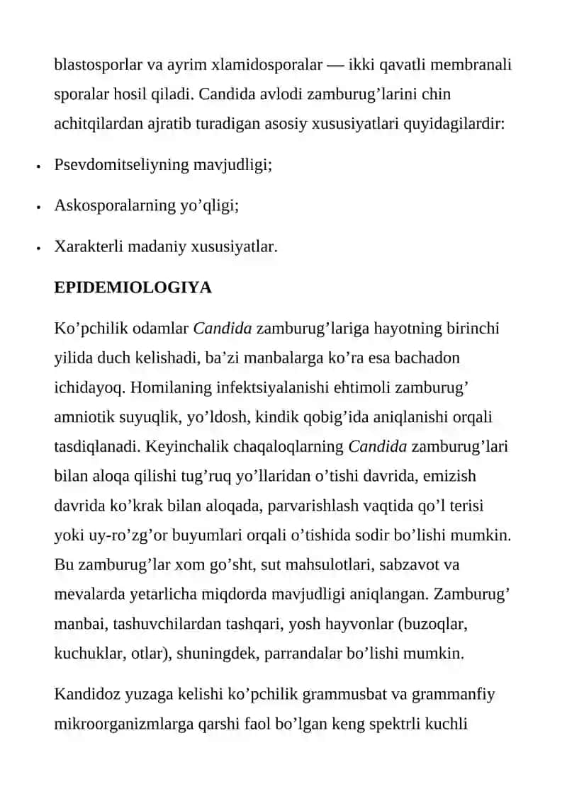 CHAQALOQLARDA KANDIDOZ (MOLOCHNITSA) 3