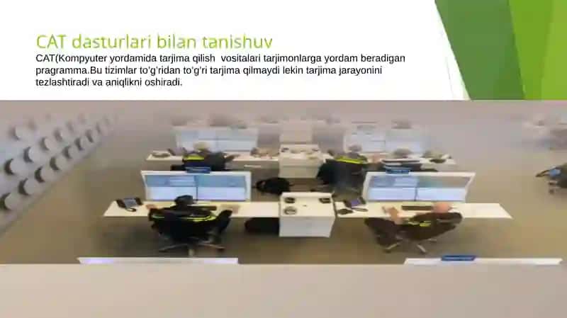 Avtomatik tarjimatizimlari (CAT dasturlari) 3