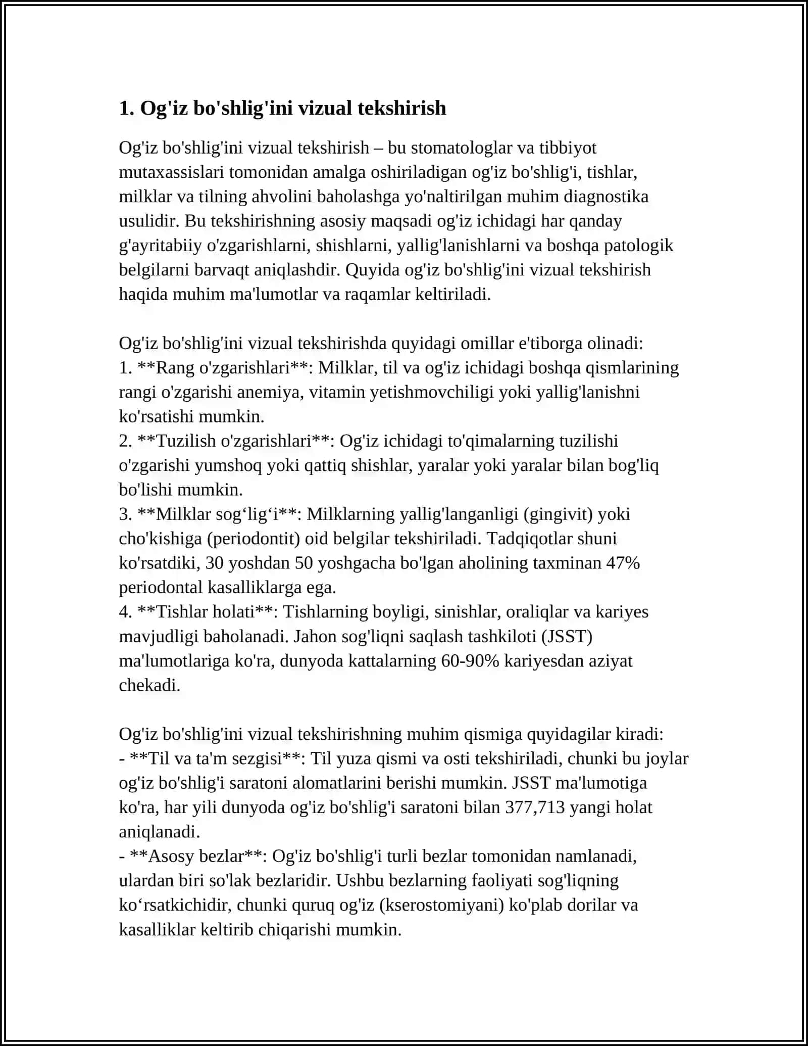 STOMATOLOGIYADA BEMORLARNI TEKSHIRISH USULLARI 3