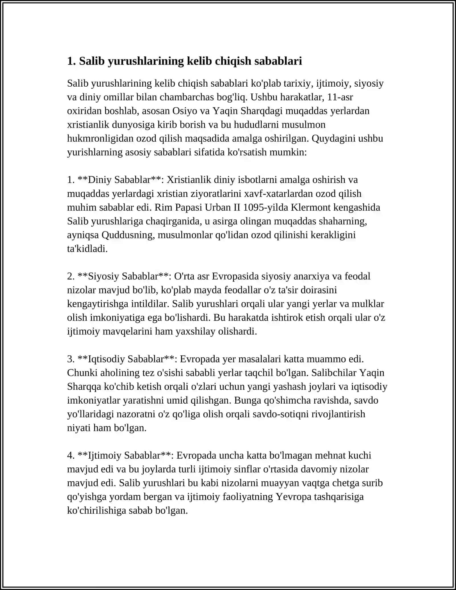 SALIB YURUSHLARI VA ULARNING BOSQISHLARI 3