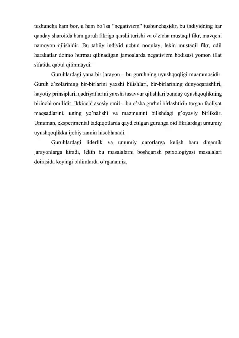 Kichik neformal guruhlar strukturasi va dinamikasi 3