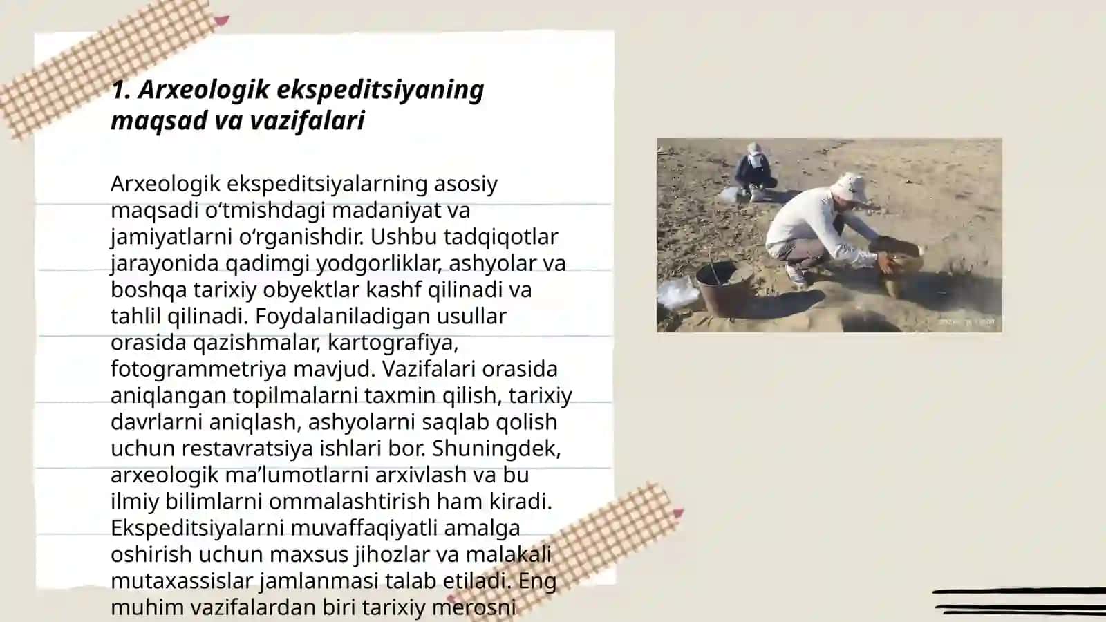 Arxeologik ekspeditsiyasiyalar va ularning faoliyati 3