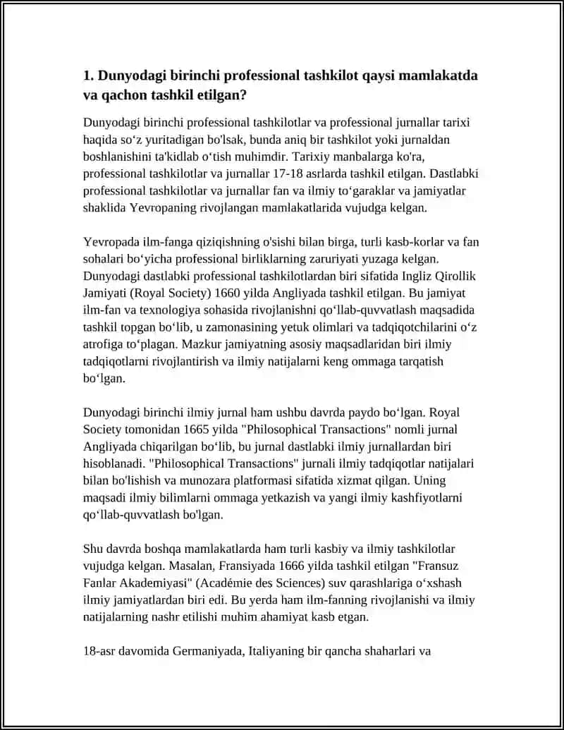 DUNYODA BIRINRCHI PROFESSIONAL TASHKILOT VA PROFESSIONAL JURNAL 3