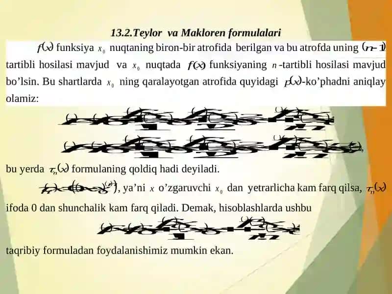 Differensiallanuvchi funksiyalar va ular uchun asosiy teoremalar 3