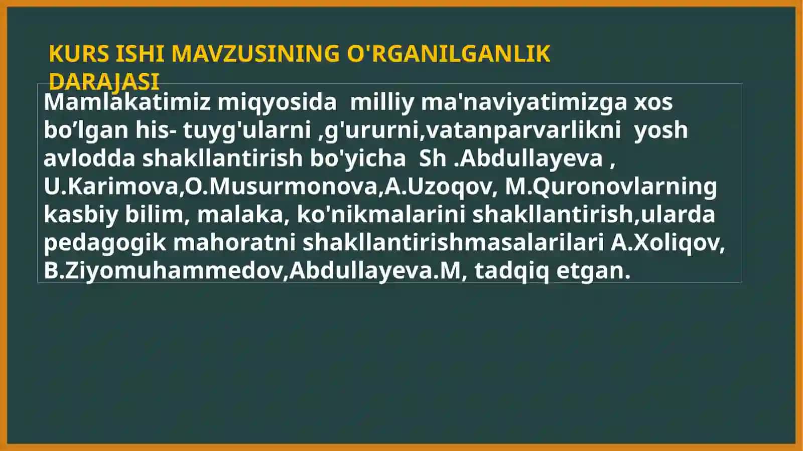 Sharq mutafakkirlarining ilmiy, ma'naviy merosidan foydalanishning tarbiyaviy imkoniyatlari 3